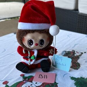 B11, 4 Pieces Outfit with Red Santa Outfit for Labubu Doll(Doll Not Included)
